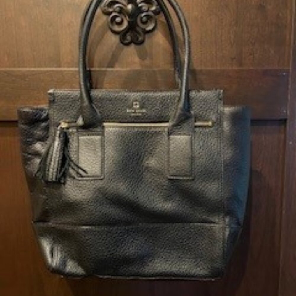Kate Spade Black Leather Tote